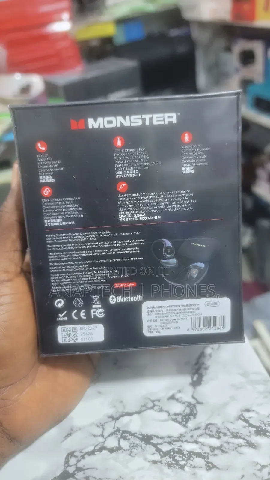Monster Open Ear Ac510 ,Air Conduction Bluetooth Headphones