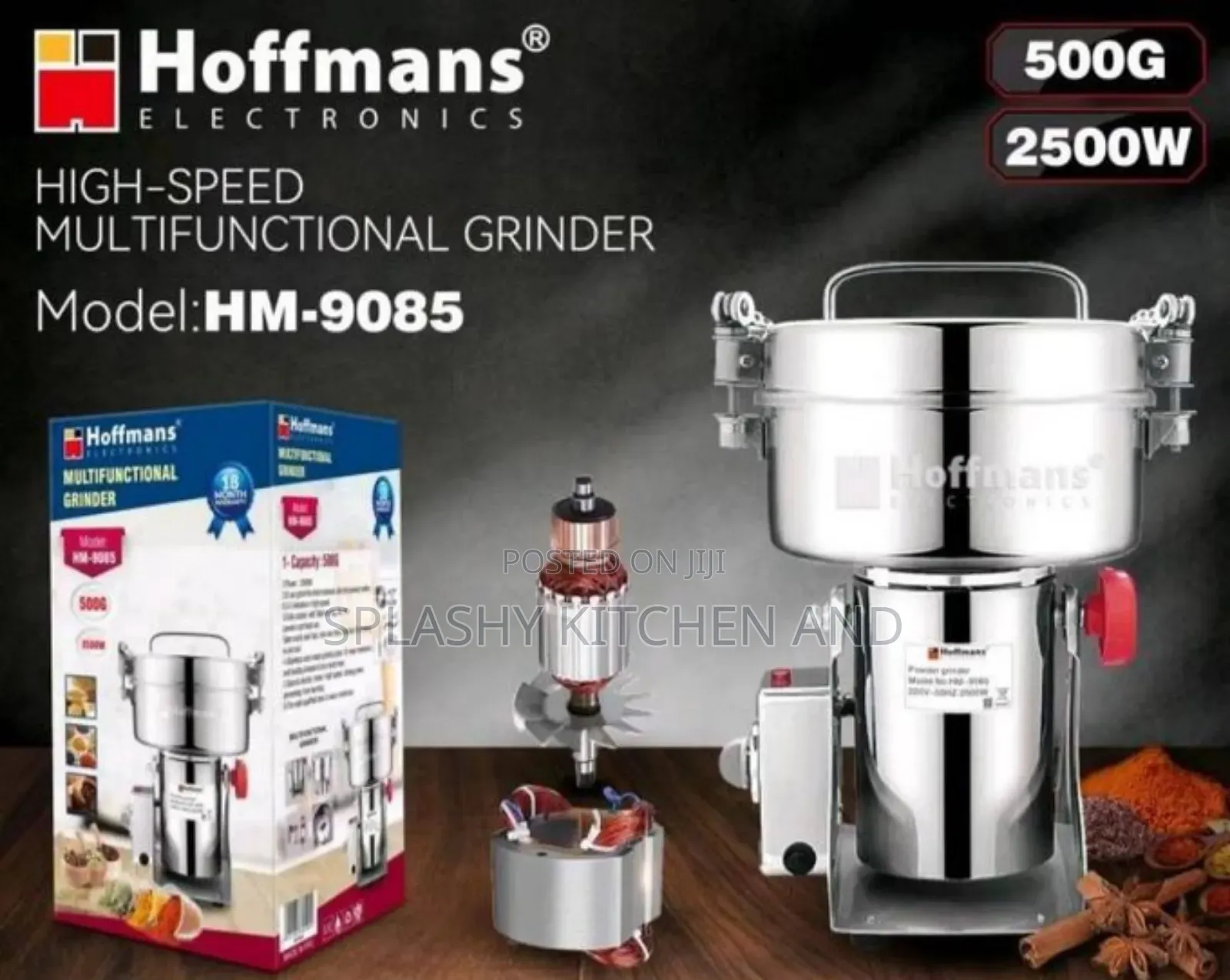 Hoffman's 500gram Powder Grinder 2500watts Pure Copper