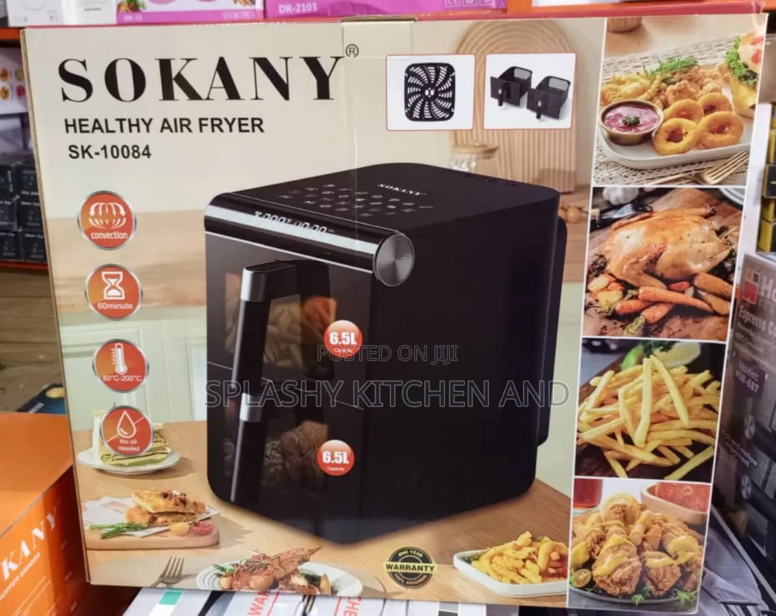 Sokany Big Capacity Double Door Air Fryer Dual Air Fryer Oven 6l + 6l