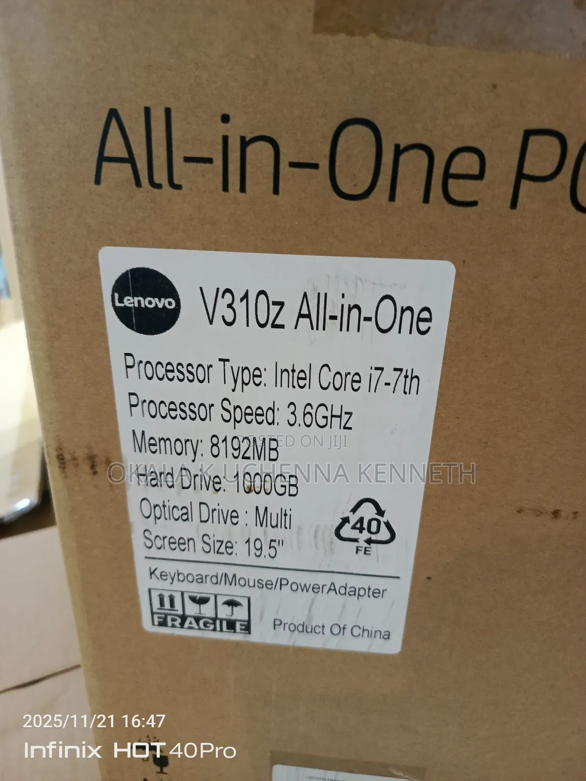 New Desktop Computer Lenovo V310z AIO 8GB Intel Core i7 HDD+SSD 1T