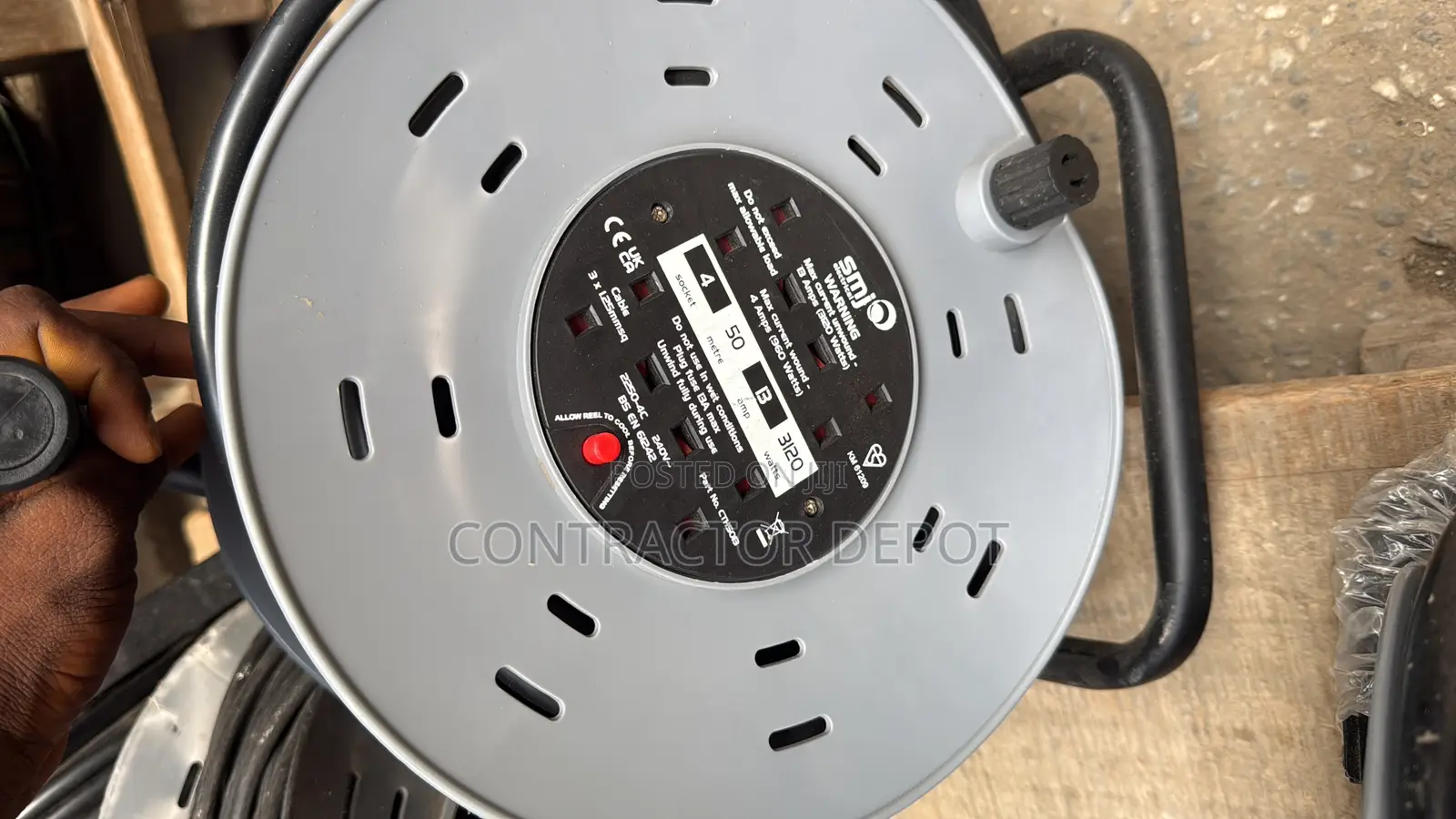High Quality Turkey Extension Cable Reel 4 Socket