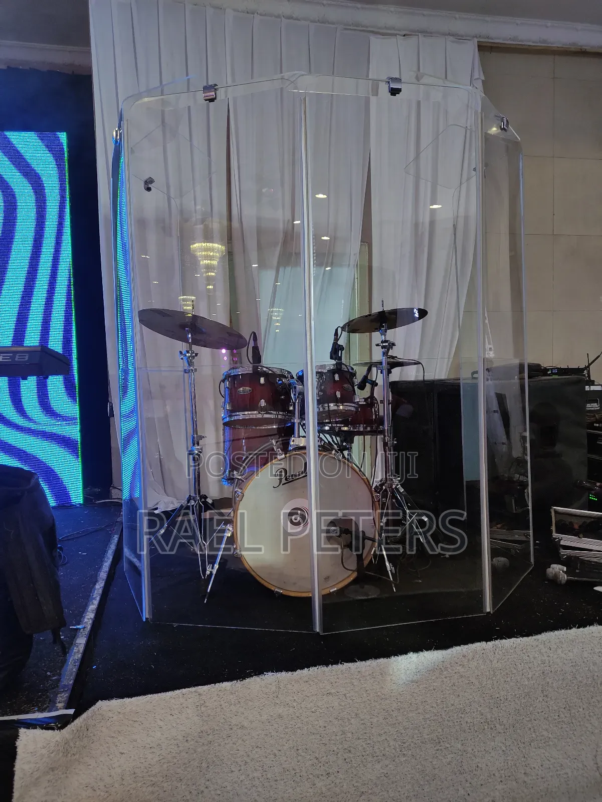 6ft by 6 Panels Drum Shield With Top Deflectors
