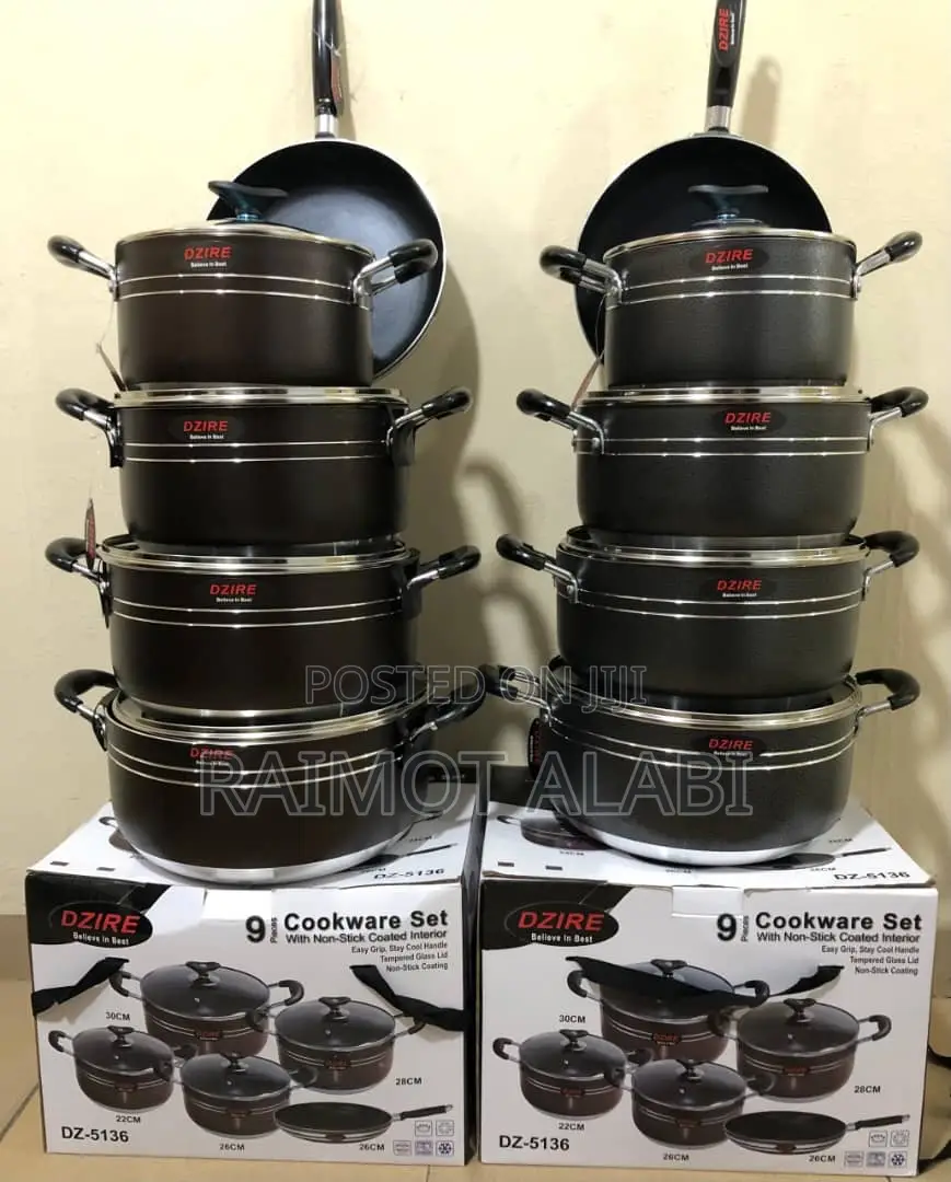 Dzire 9pcs Cookware Set