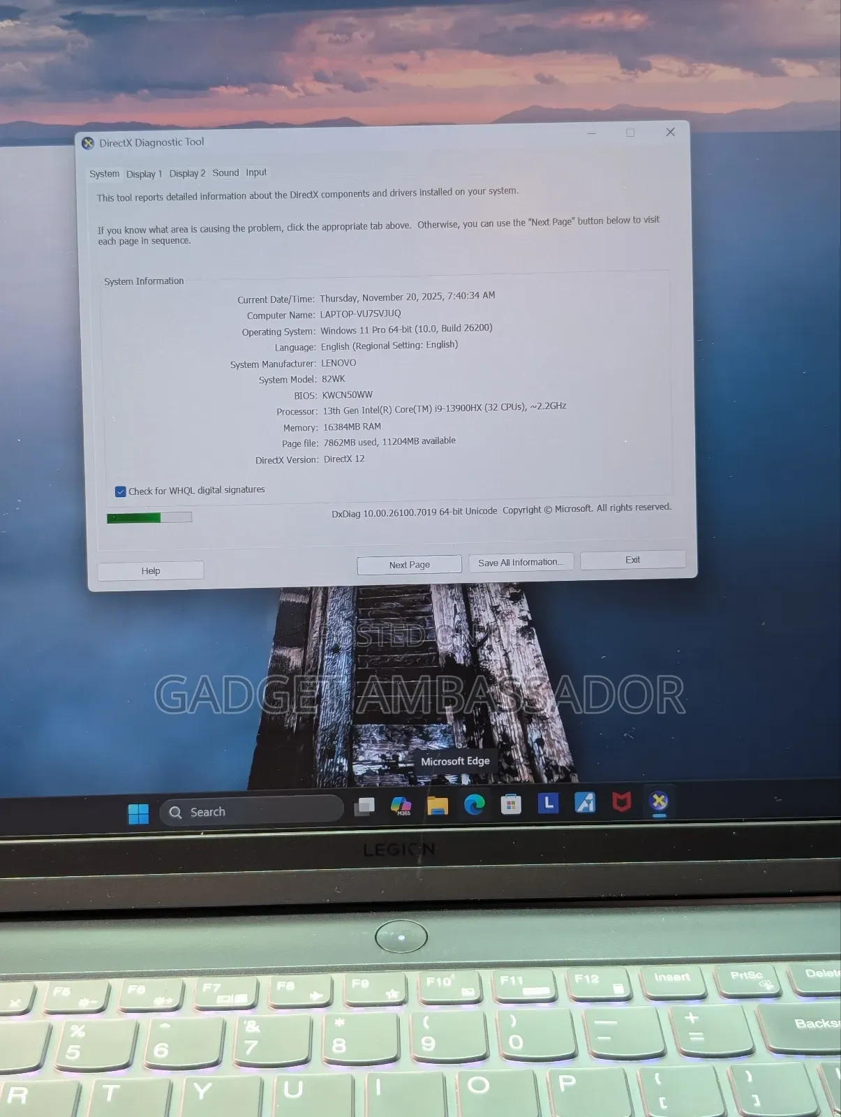 Laptop Lenovo Legion 5 16GB Intel Core I9 SSD 1T