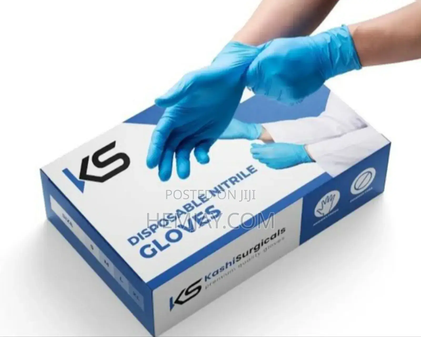 Black/Blues Surgical Hand Gloves (100pcs In A Pack)