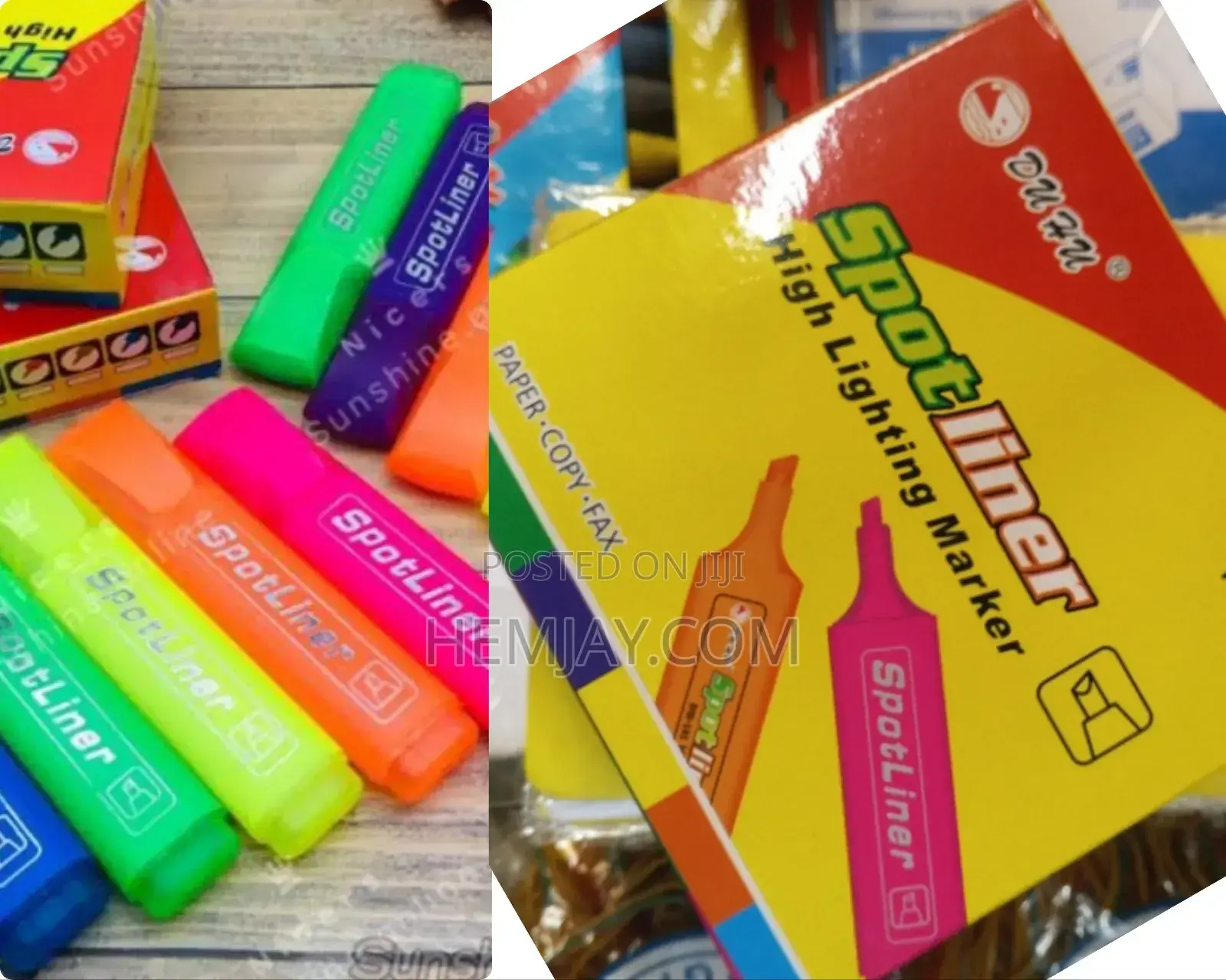 Spot Liner Marker/ High Lighting Marker. (10pcs in a Pack)