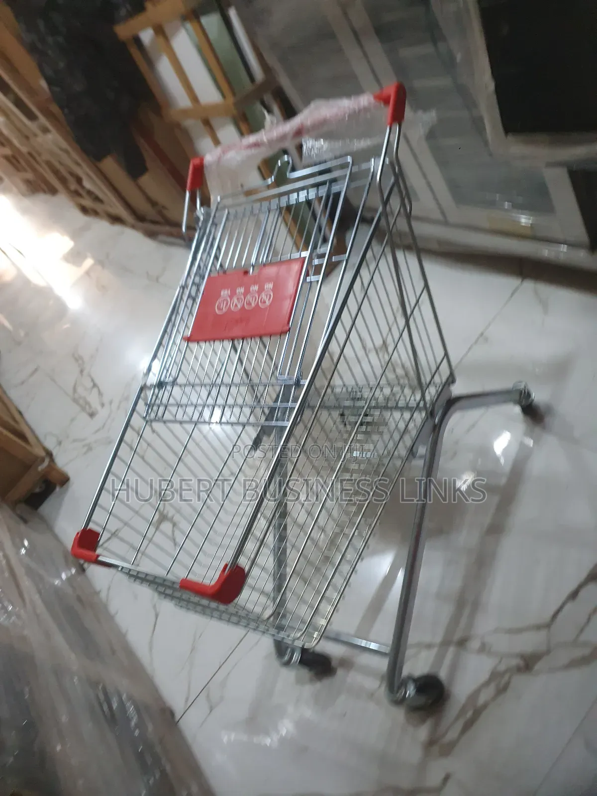 125liters Supermarket Trolley Stainless