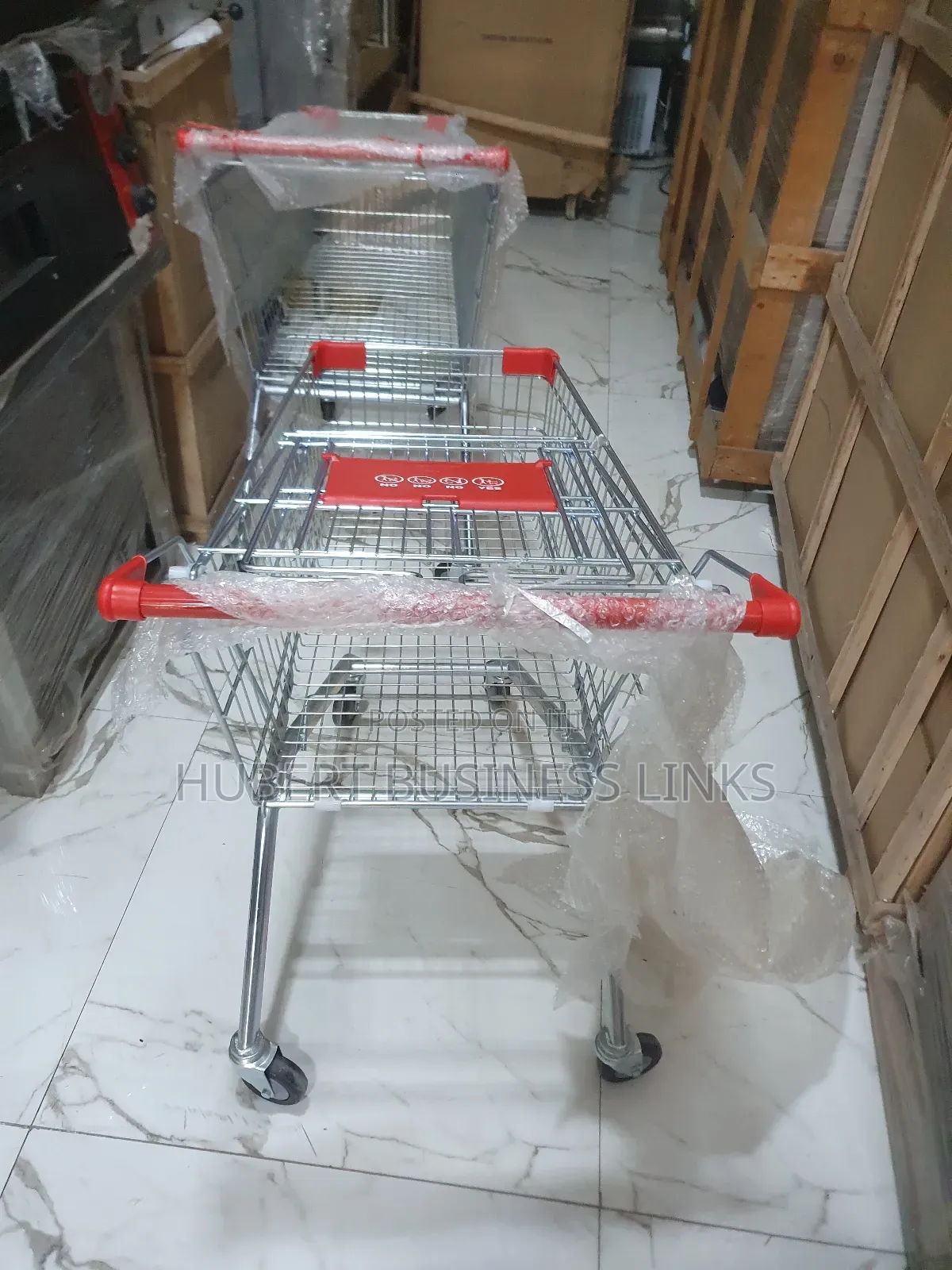 125liters Supermarket Trolley Stainless