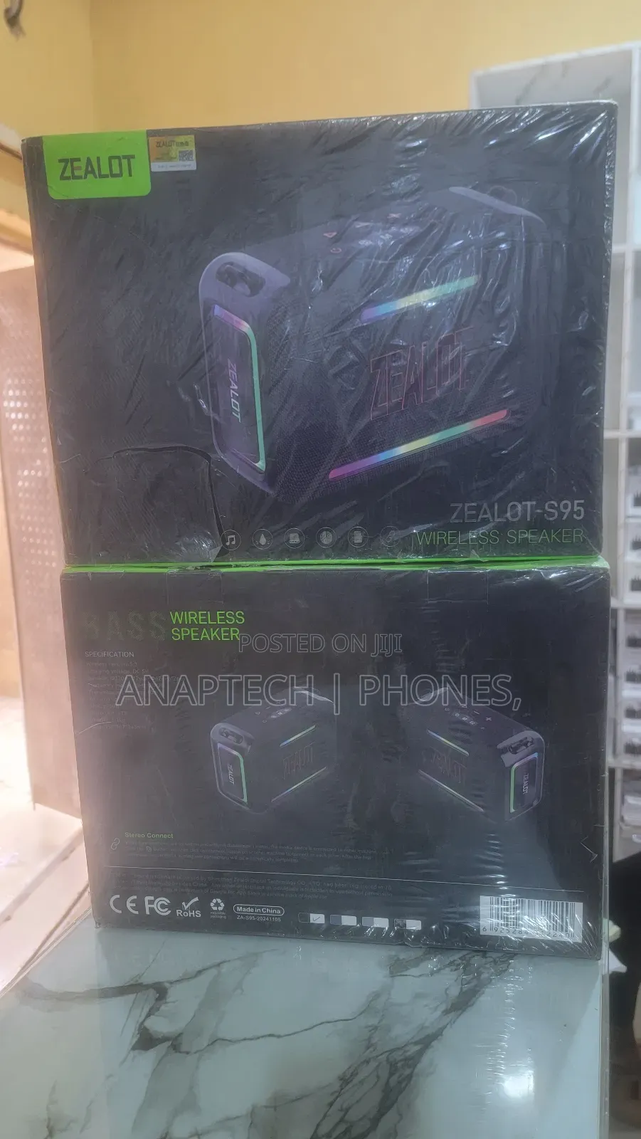 Zealot S95 Wireless Stereo Super Bass Speaker,When Turn on Within