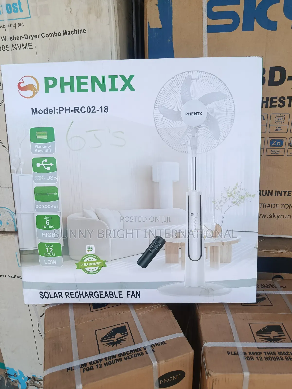 Phenix Rechargeable Fan 18"
