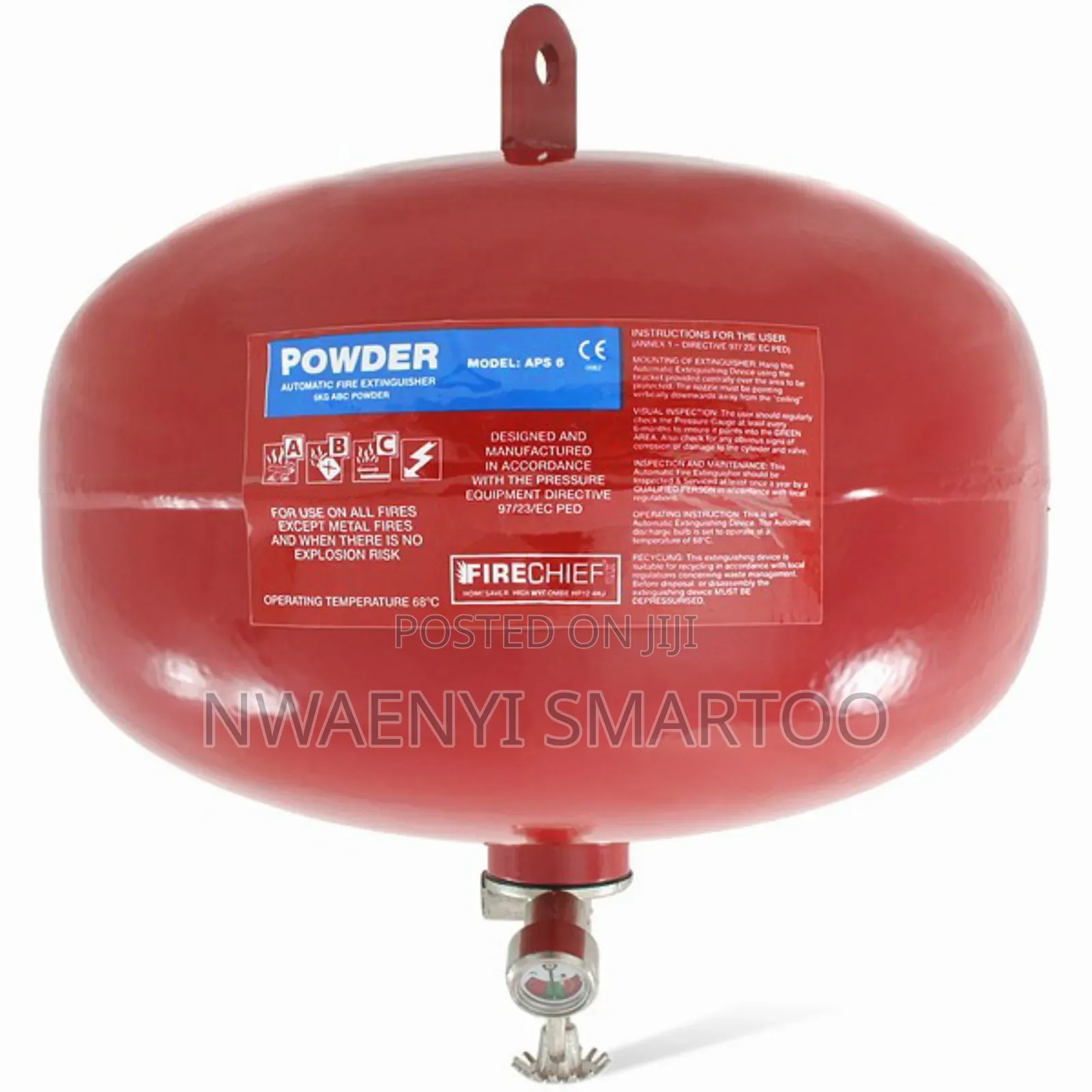 Original 9kg Sprinkler Fire Extinguisher Automatic