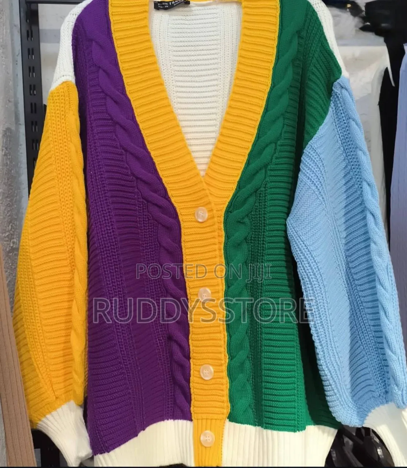 Oversized Multicolored Cozy Sweater