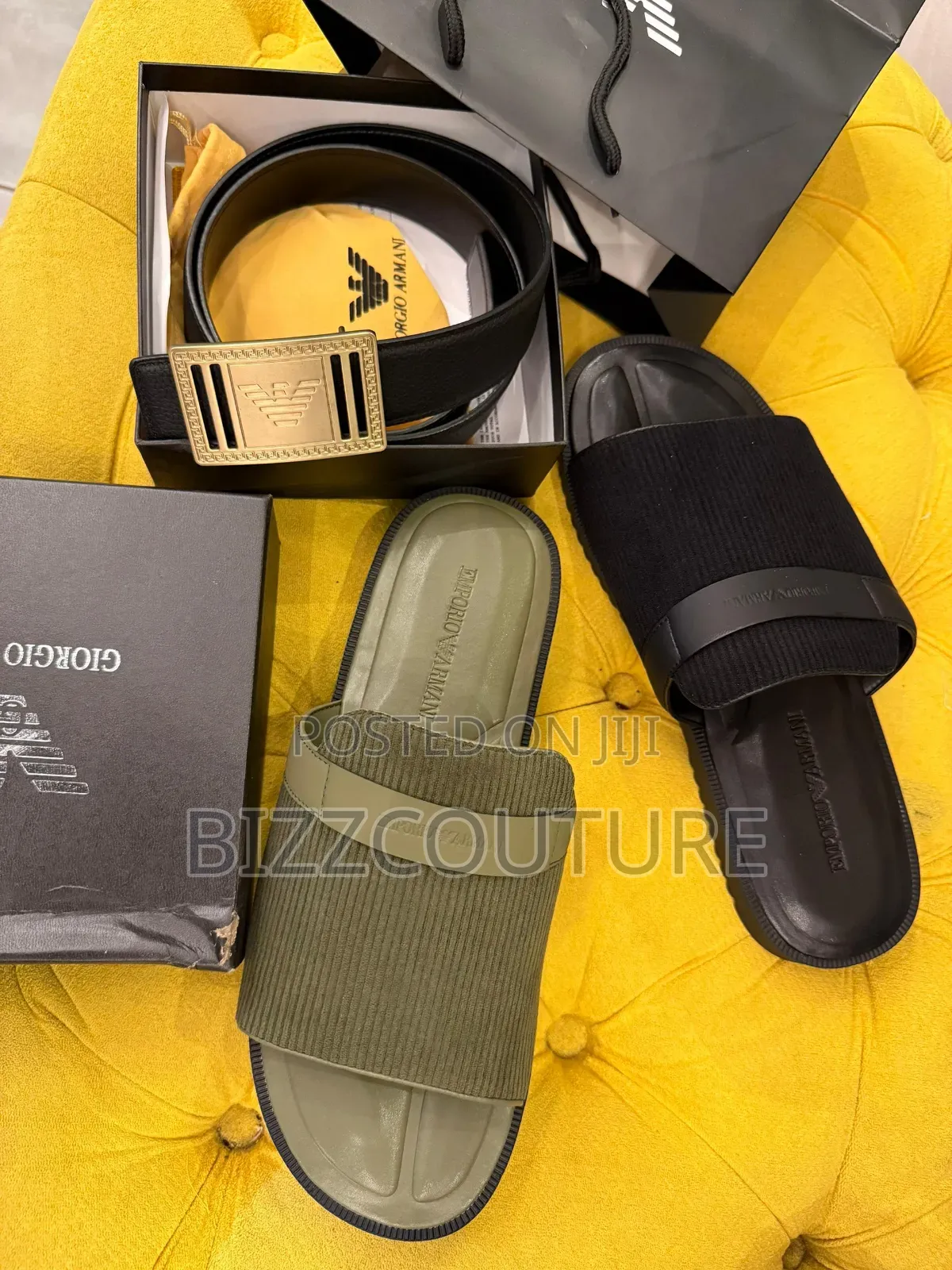 Original Emporio Armani Leather Belts Available in Store