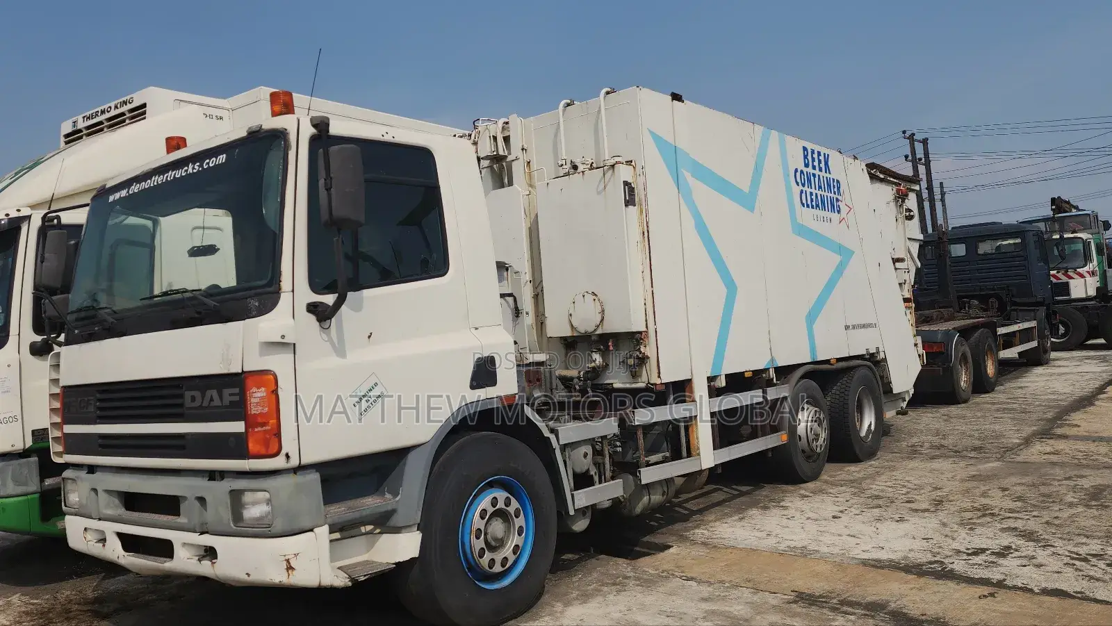 Super Clean Foreign Used Daf 75 Cf Garbage Compactor Truck