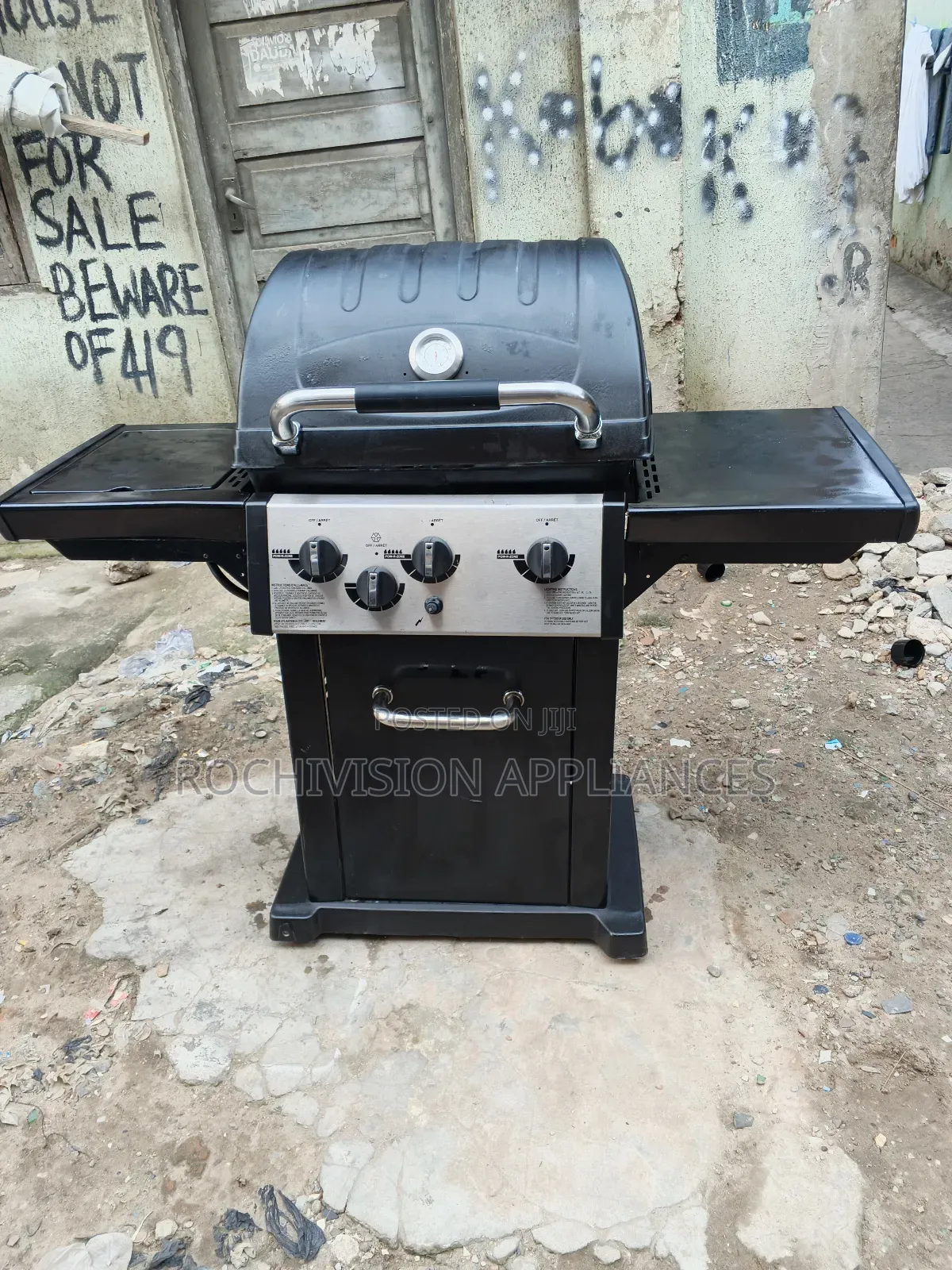 Gas and Charcoal BBQ Side Stove Gas and Charcoal Grill Outdoor Grill