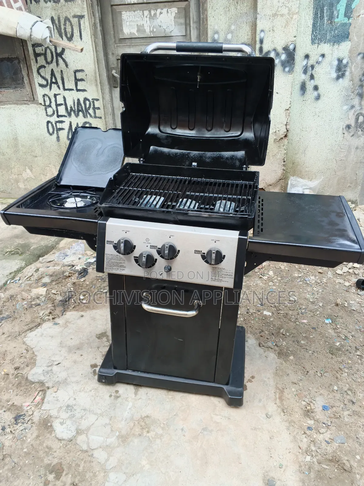 Gas and Charcoal BBQ Side Stove Gas and Charcoal Grill Outdoor Grill