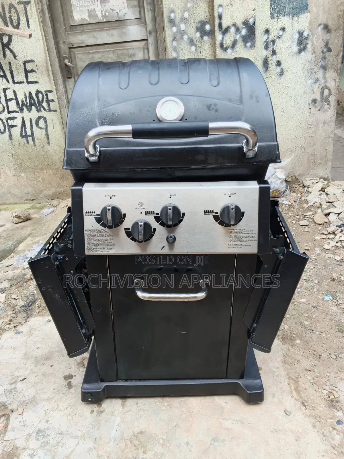 Gas and Charcoal BBQ Side Stove Gas and Charcoal Grill Outdoor Grill