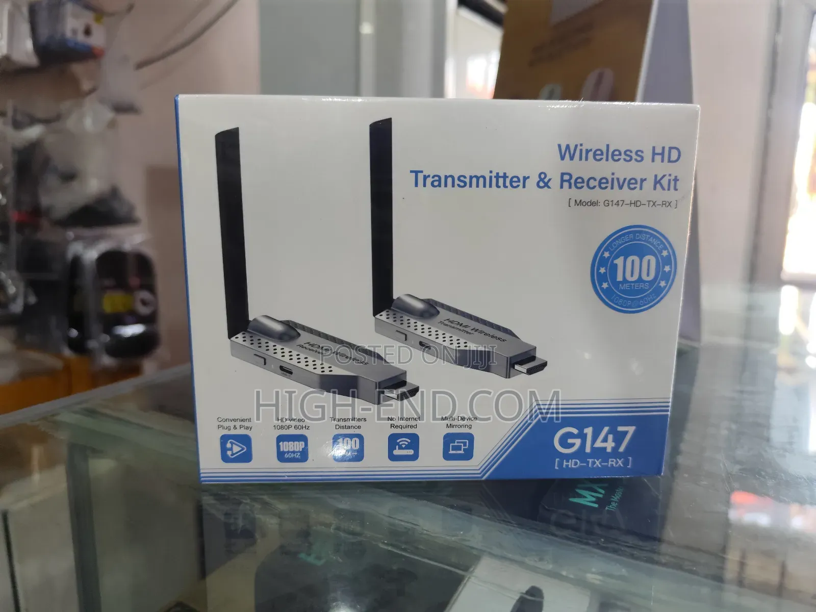 Wireless Hdmi With Receiver and Transmitter Kitg147 100m Range