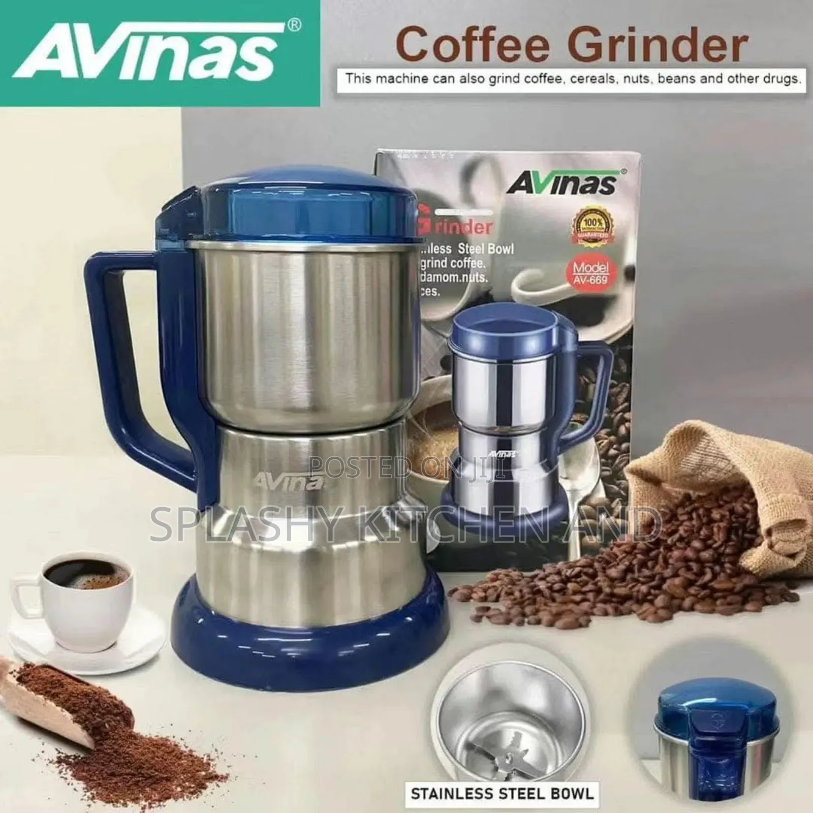 Avinas Multifunctional Electric Dry Grinder- Spices, Coffee, Nut