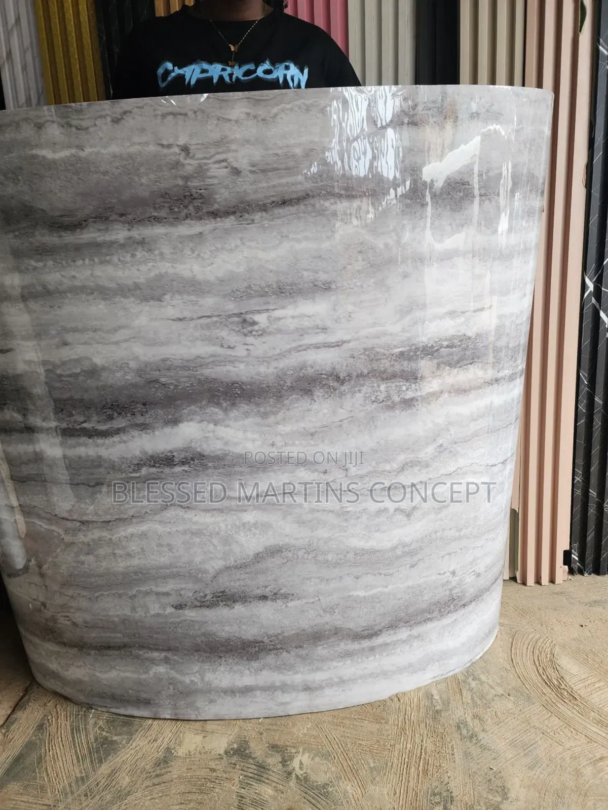 Marble Stickers for Tv Console, Walls Decorations Etc.Size: 4ft by 8ft