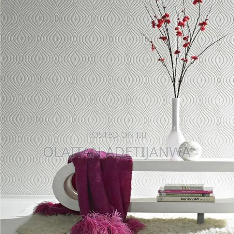 Paintable White 3d Textured Wallpaper