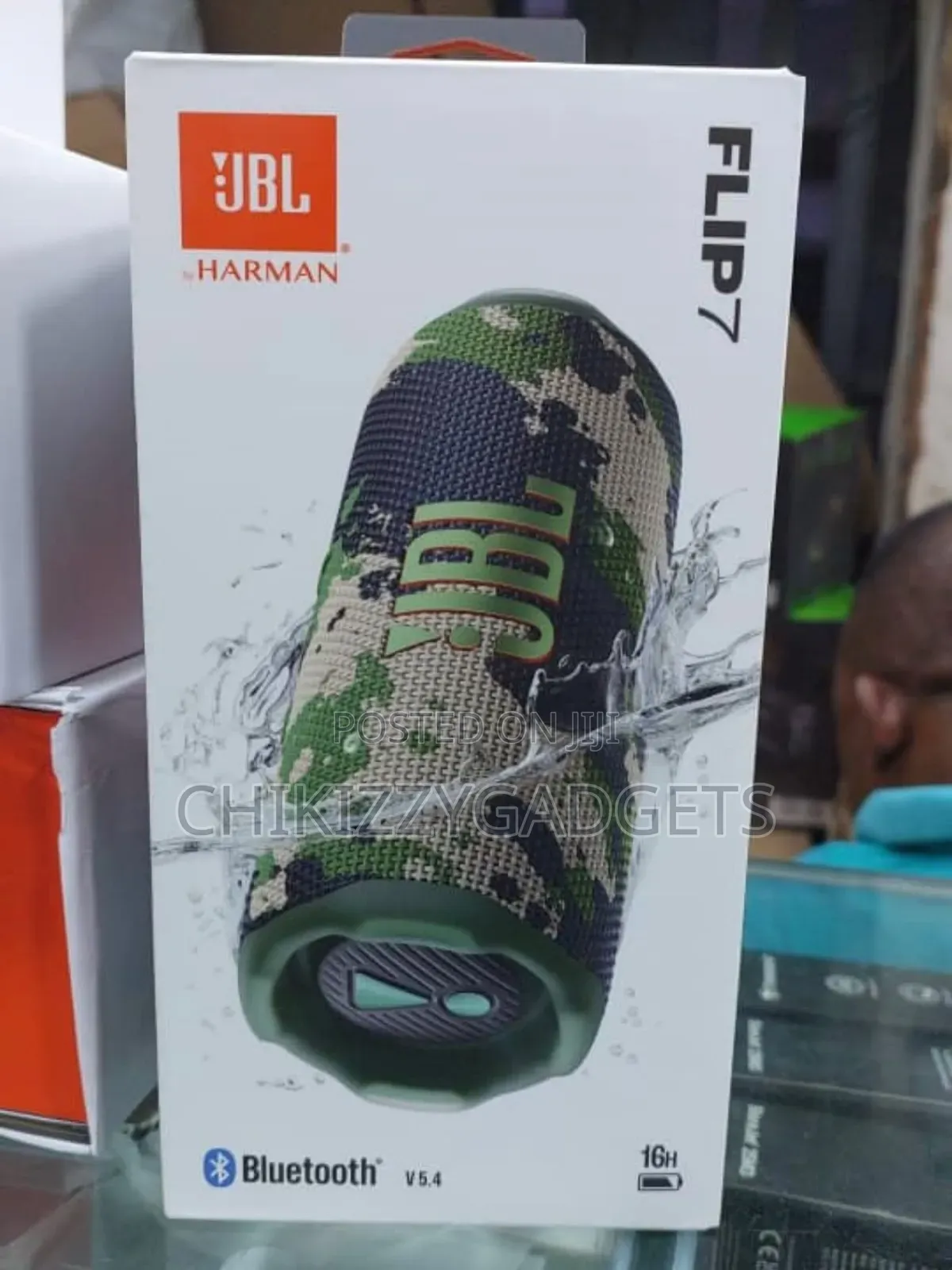 New JBL Flip 7 Wireless Bluetooth Speaker [Camo]
