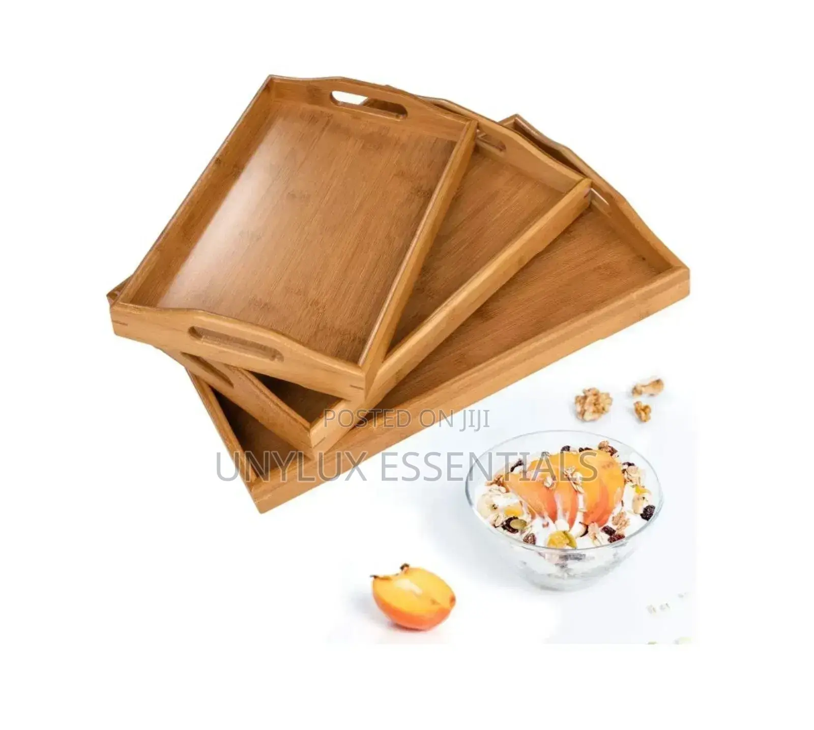 3in1 Wooden Tray Set