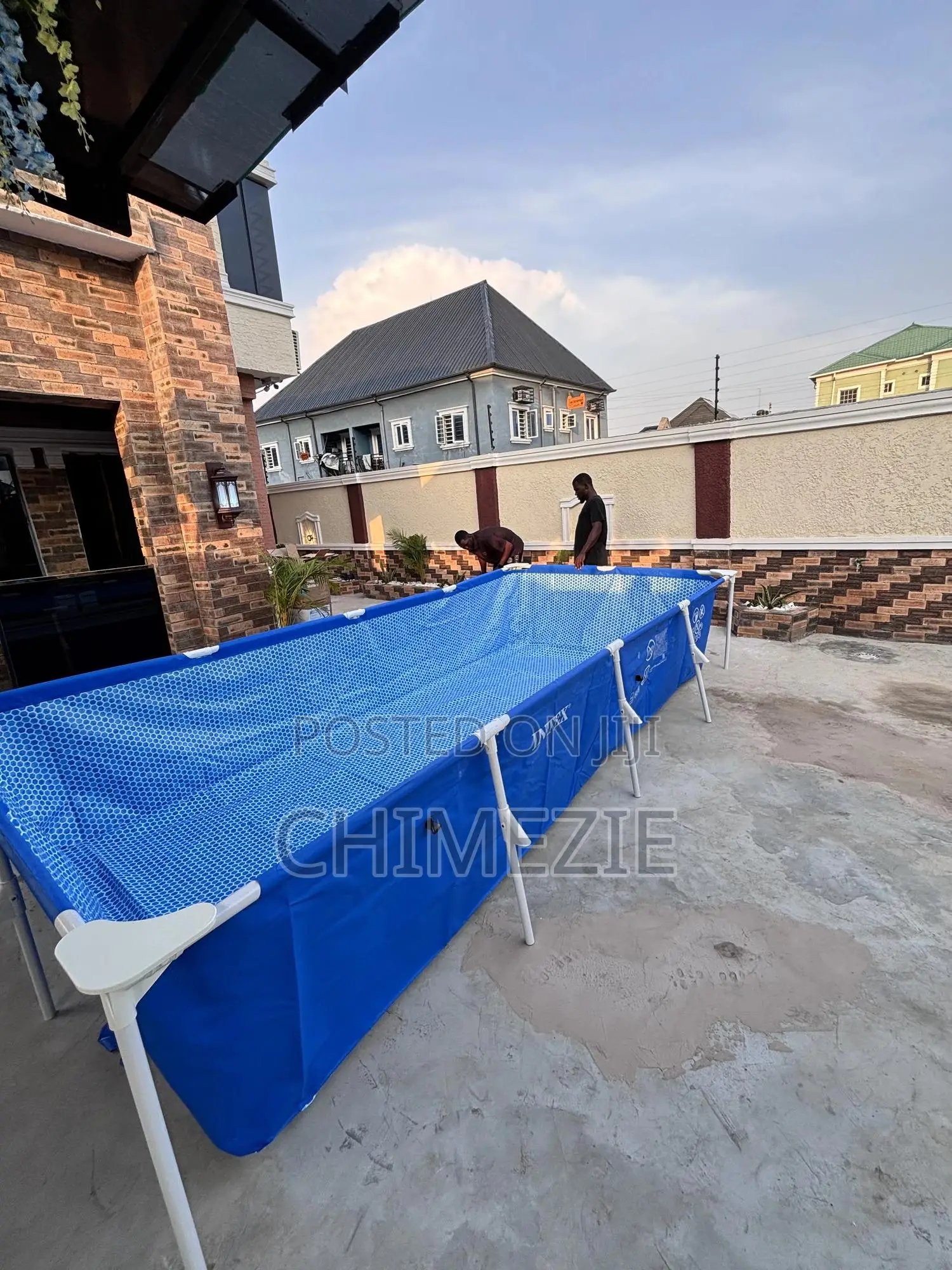 Intex Rectangular Above Ground Family Summer Swimming Pool 15ft by 7ft
