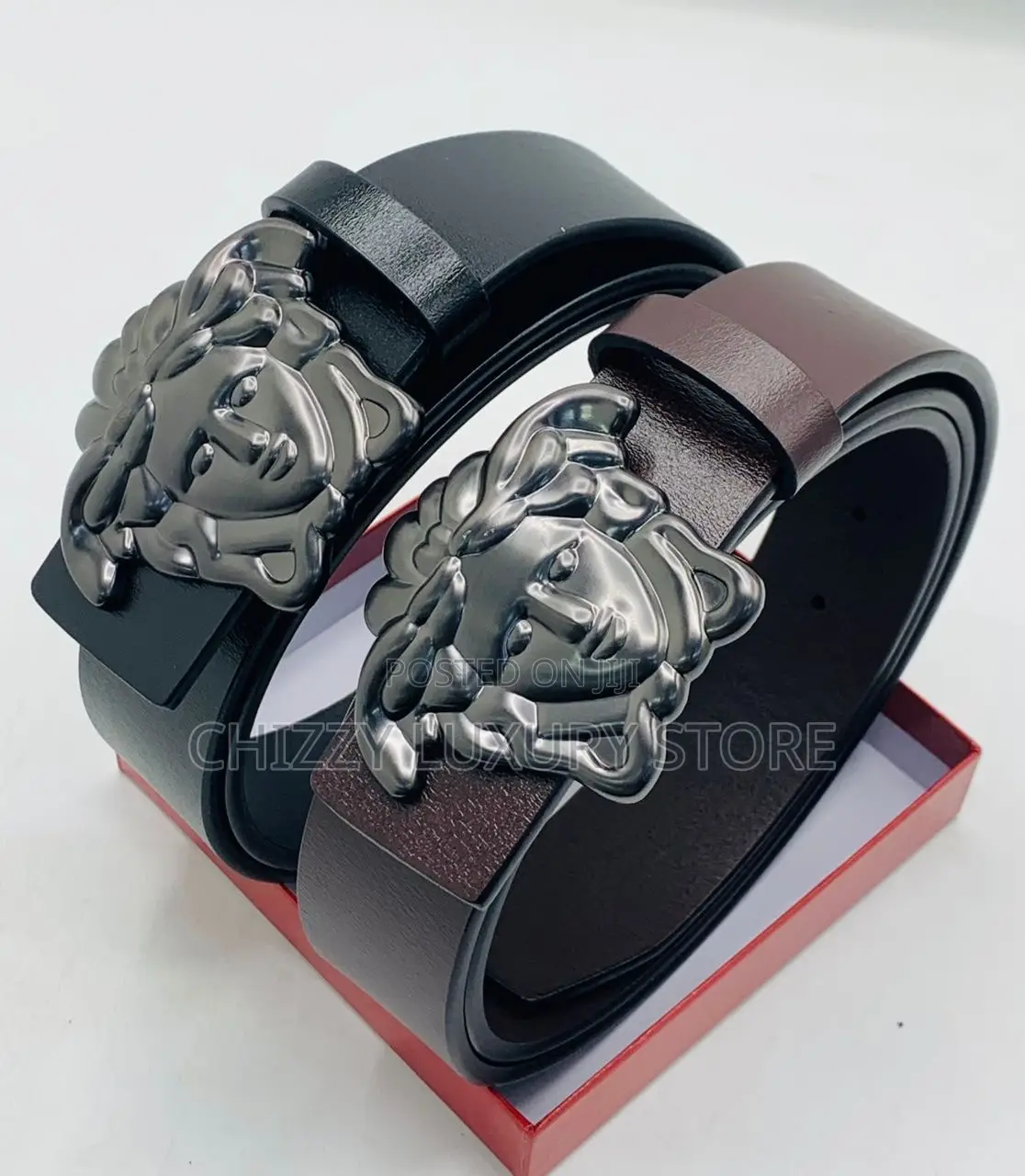 Versace Quality Luxury Men Genuine Leather Belt