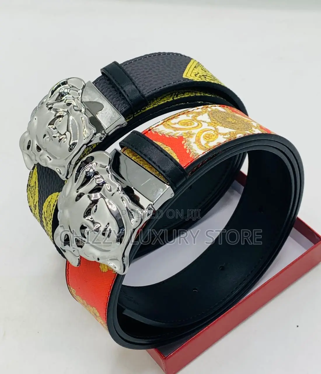 Versace Quality Luxury Men Genuine Leather Belt
