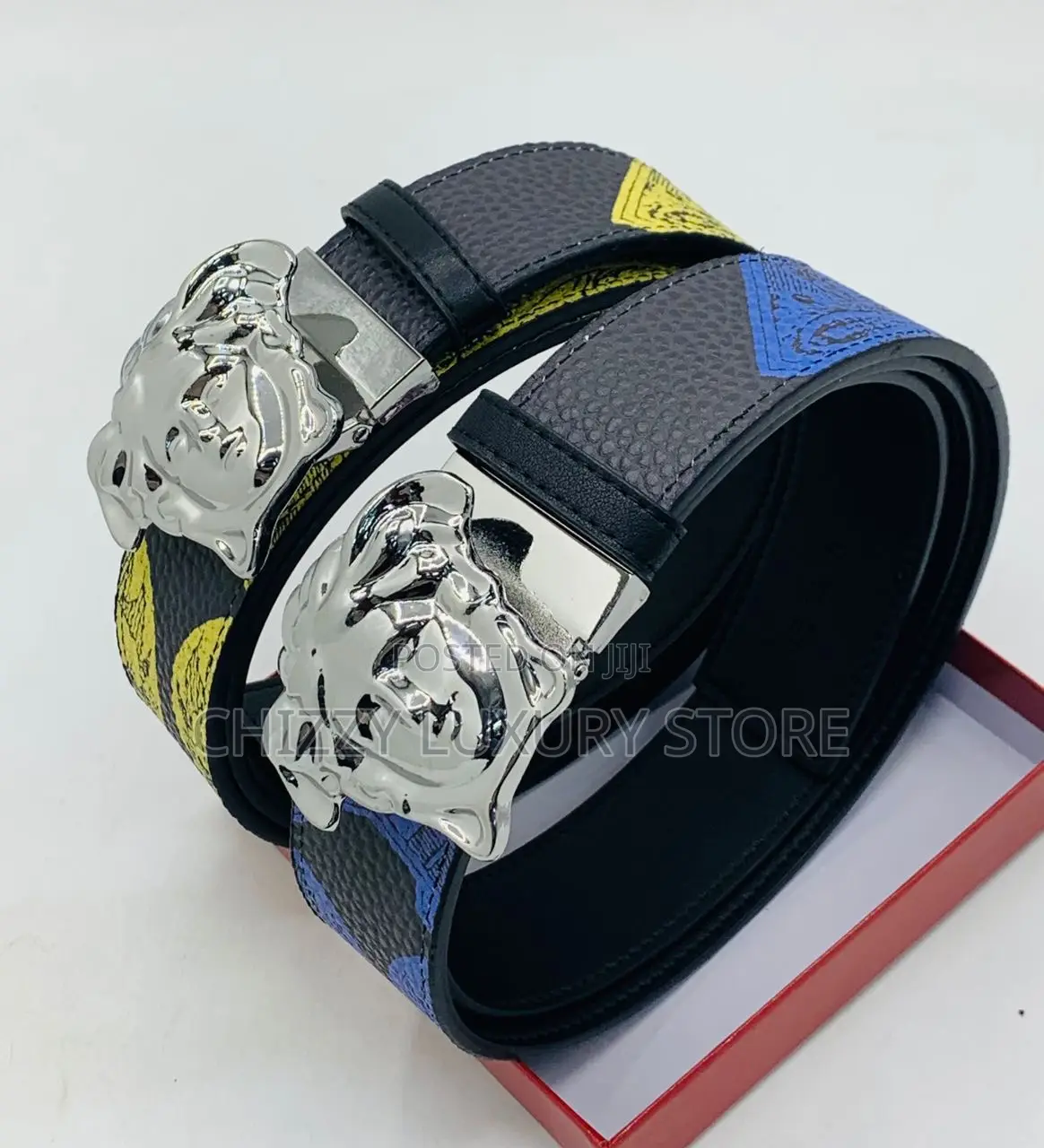 Versace Quality Luxury Men Genuine Leather Belt