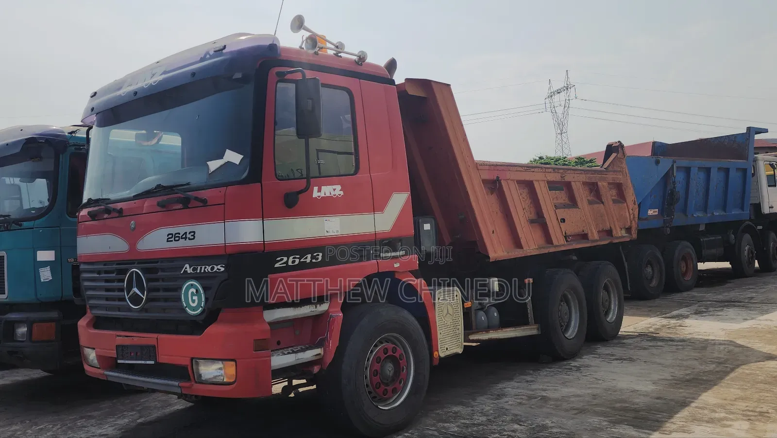 Super Clean Foreign Used Mercedes Benz Actros Tipper 10 Tires