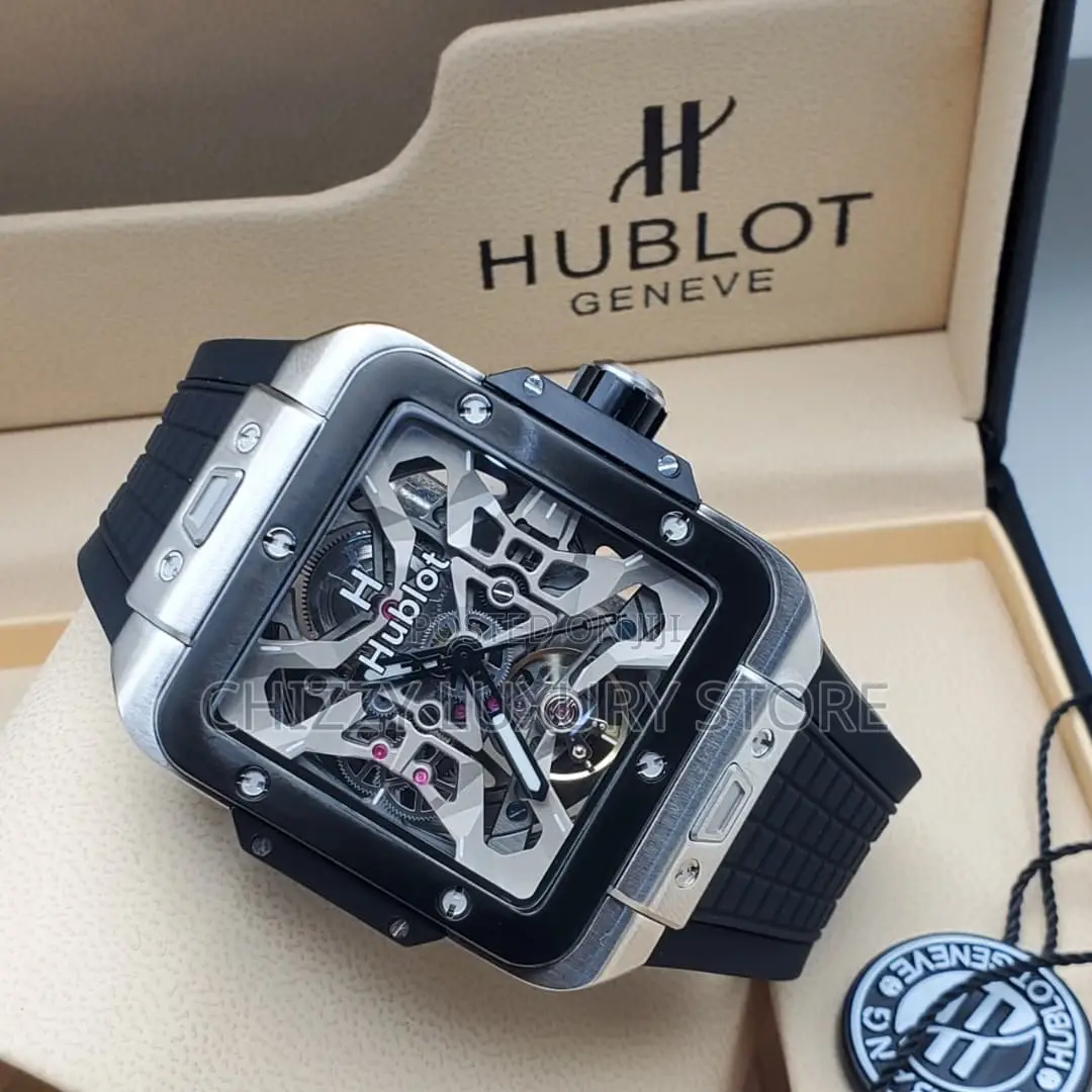 Hublot Quality Luxury Men Chronograph Rubber Strap Wristwatch