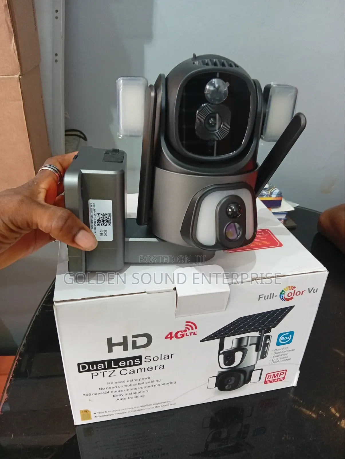 Solar Hd Dual Lens Camera Ubox With 360°