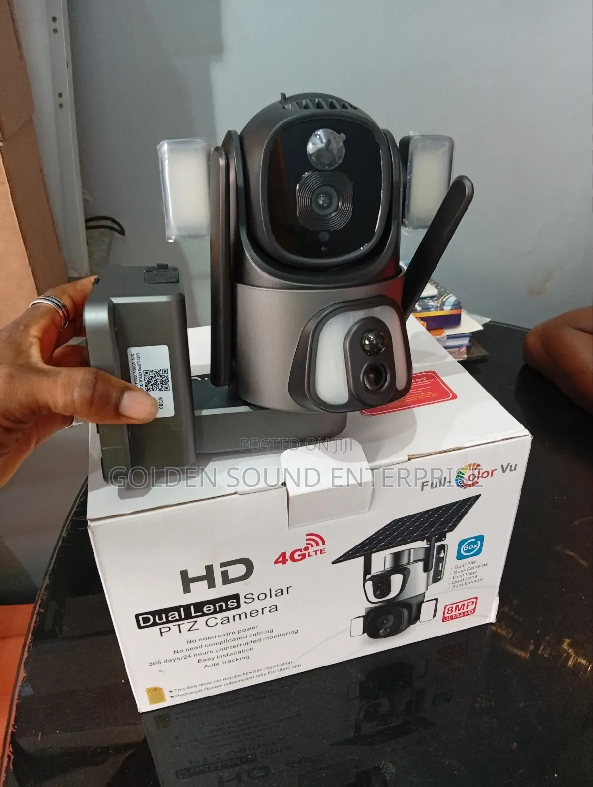 Solar Hd Dual Lens Camera Ubox With 360°
