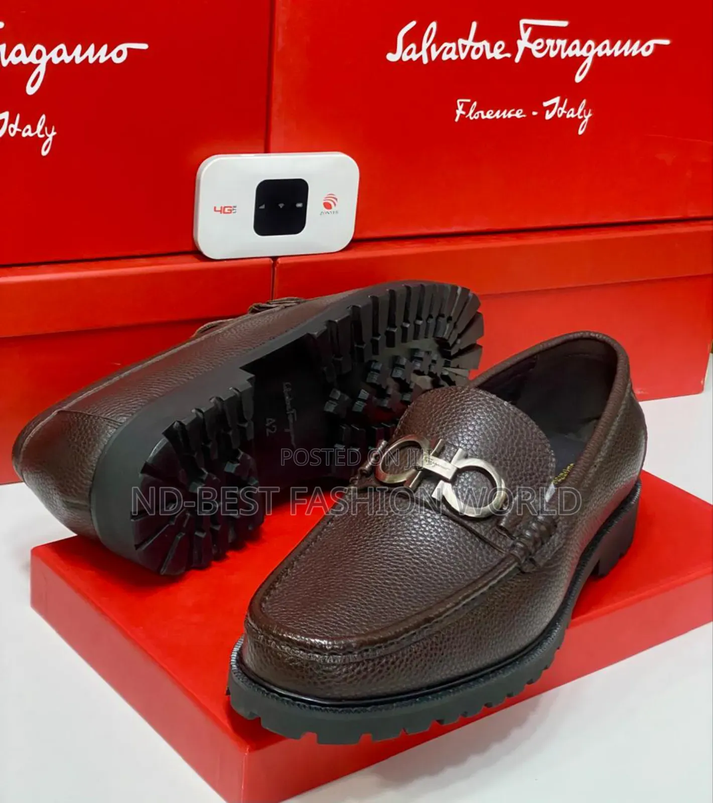 Brown Steve Roit Leather Shoe