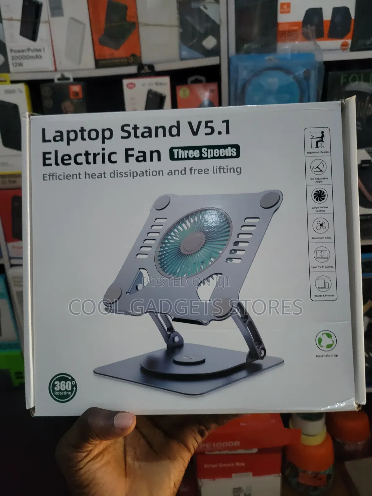 T628g Laptop Stand V5.1 With
Electric Fan Three Speed