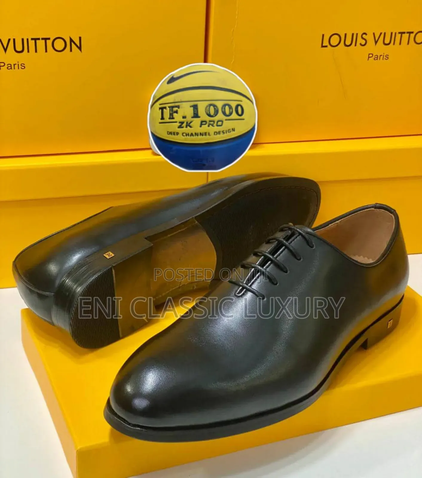 High Quality Luxury Men's Shoes Louis Vuitton Well Banded Package
