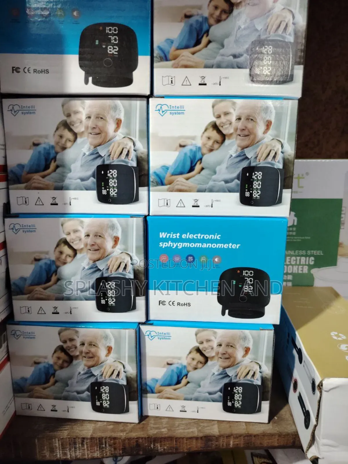 Rechargeable Wrist Bp Monitor Digital Automatic Heart Rate