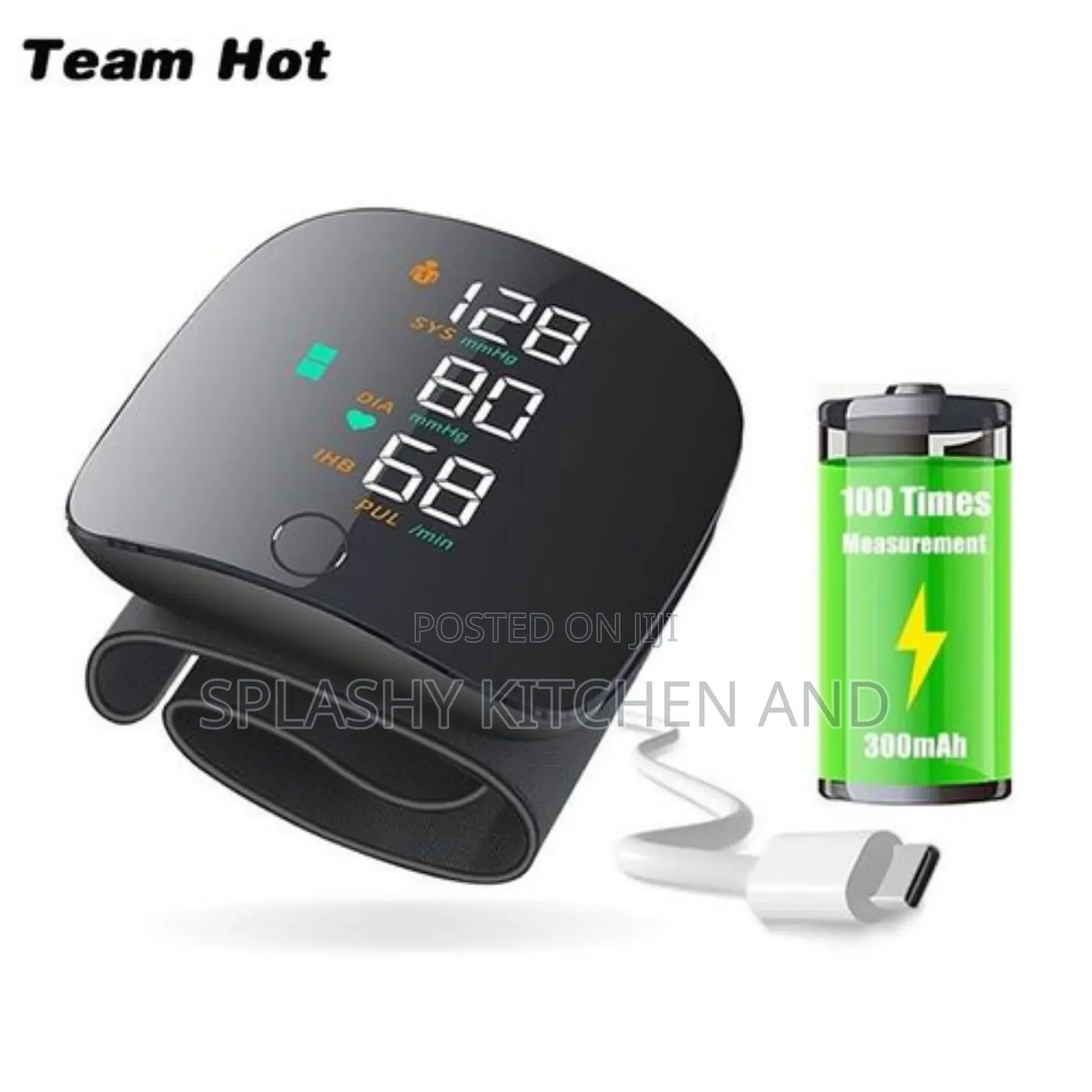 Rechargeable Wrist Bp Monitor Digital Automatic Heart Rate
