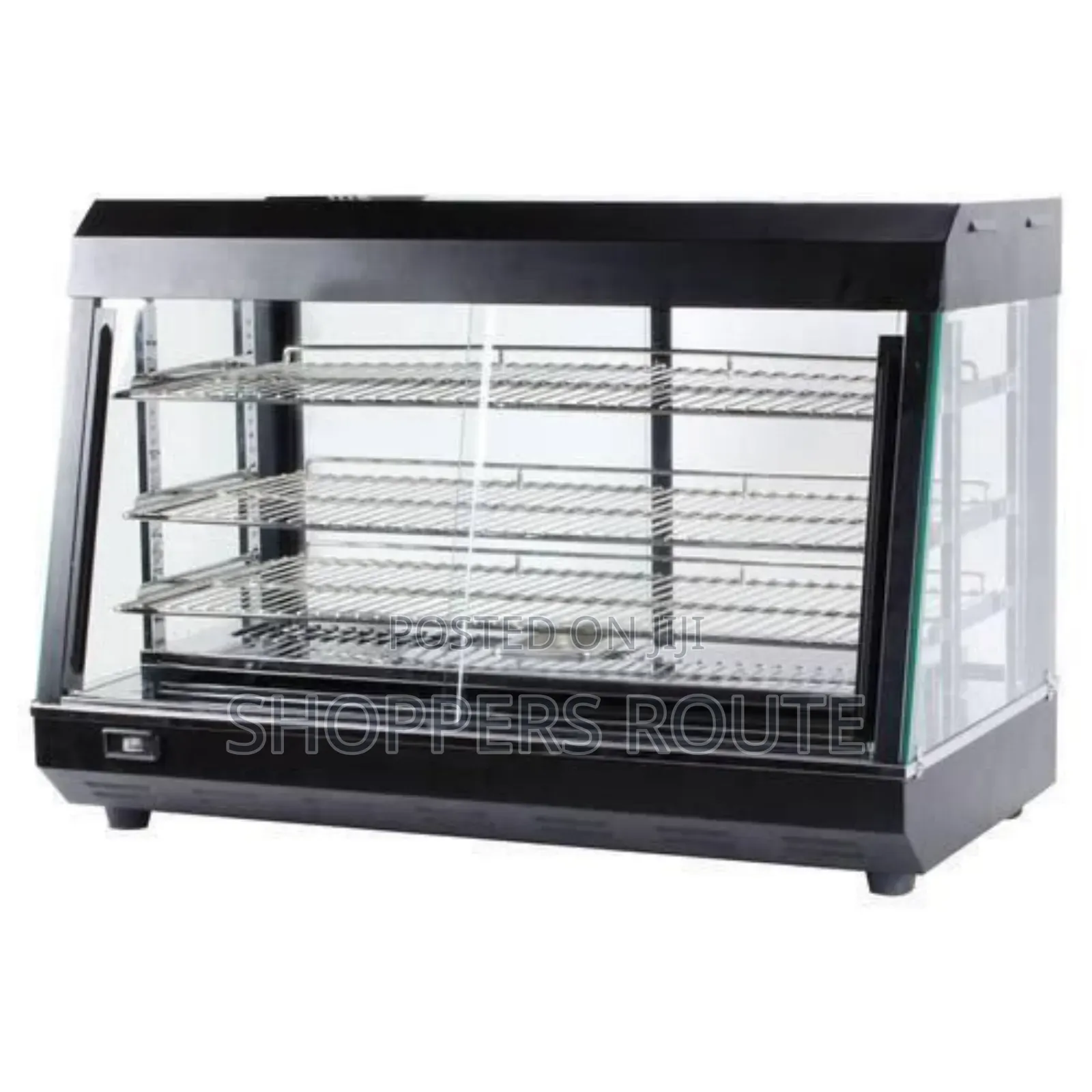 Industrial Black Snack Warmer Display - 2ft