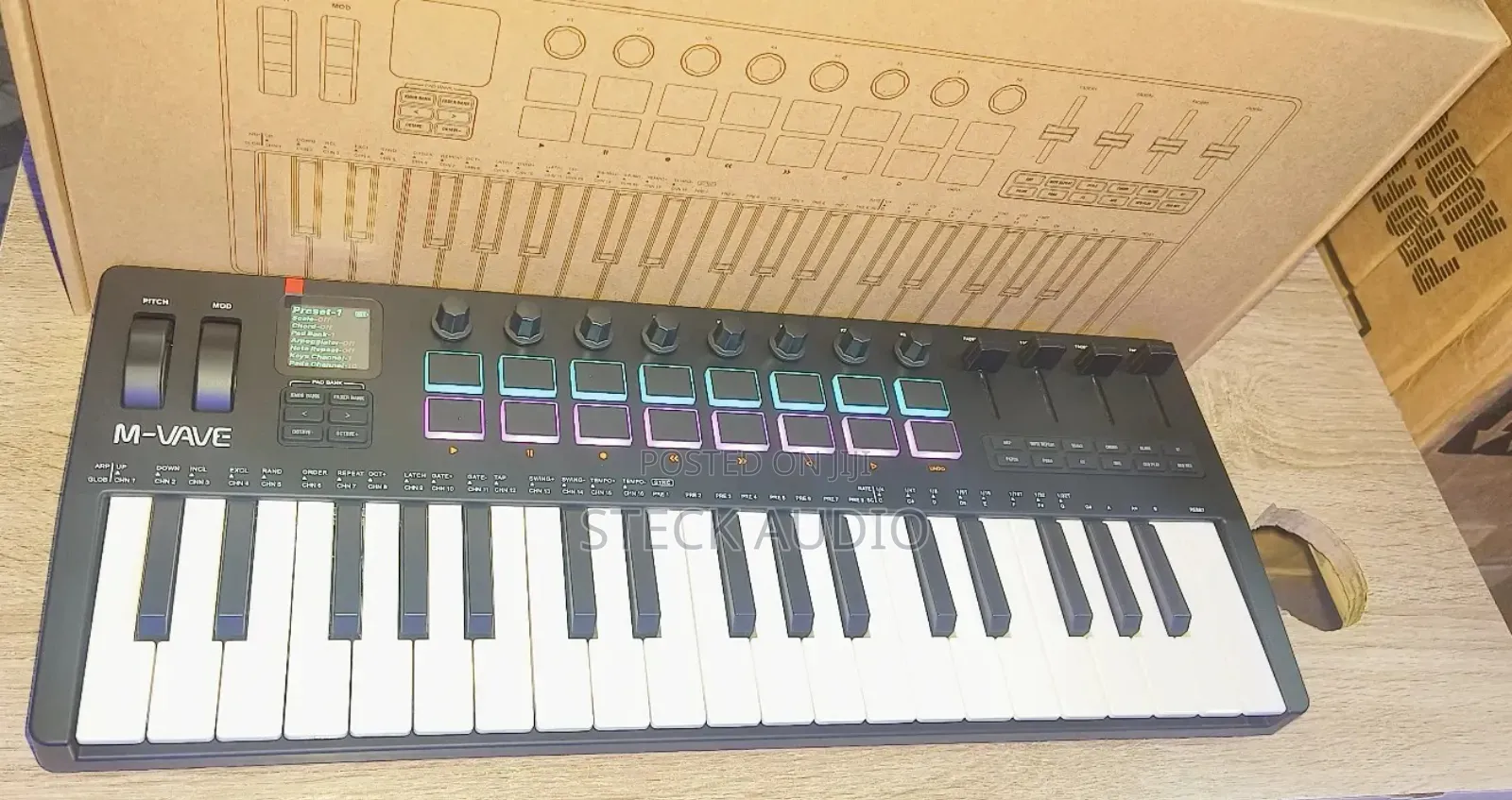 M-Vave SMK 37 Pro Midi Keyboard, With Pitch Bend and Modulation