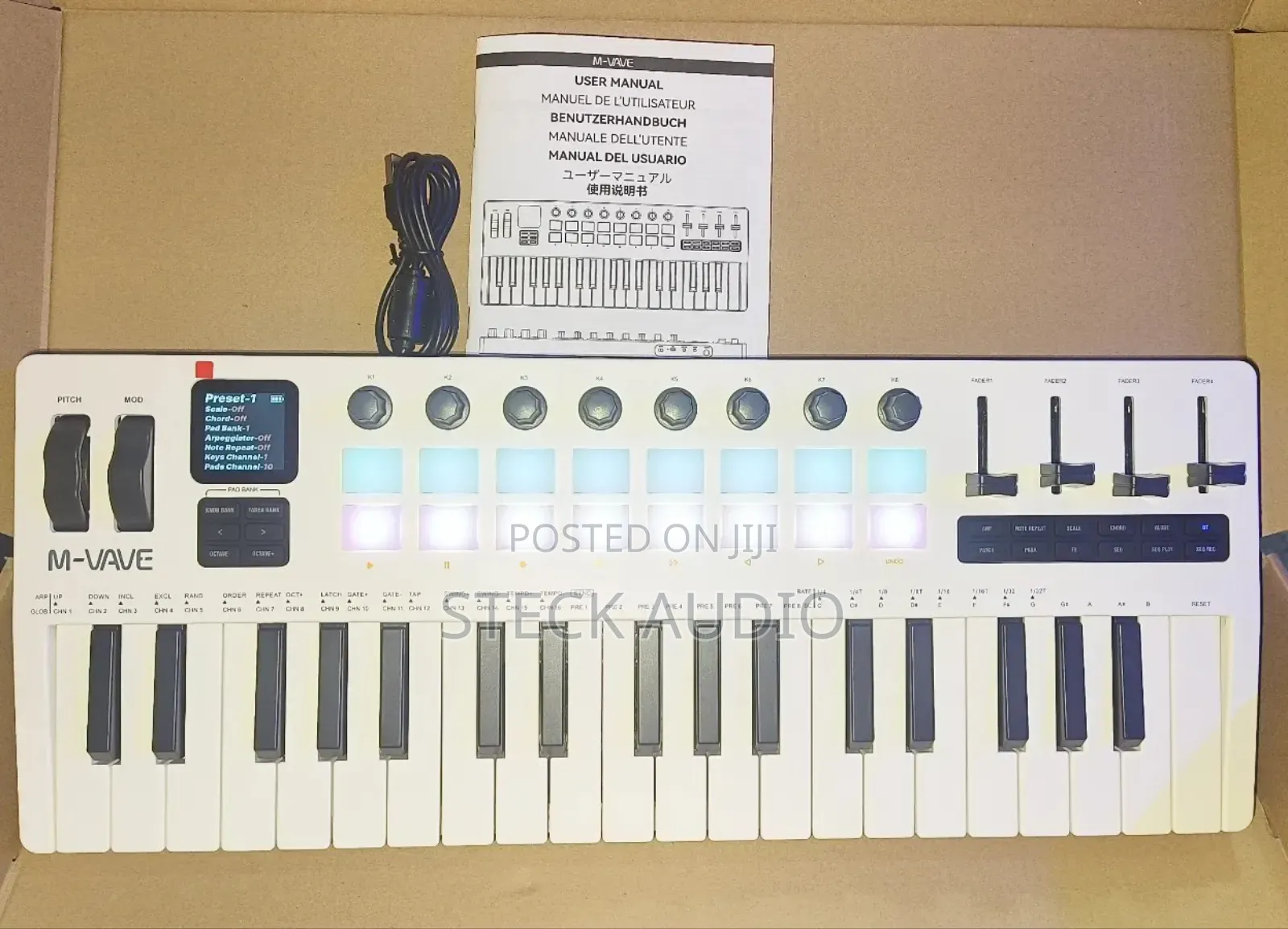 M-Vave SMK 37 Pro Midi Keyboard, With Pitch Bend and Modulation