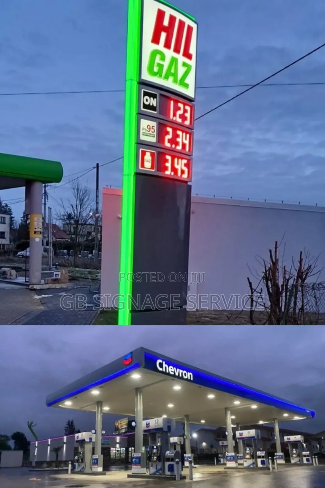 Filling Station Pylon,3d Facial and Installation