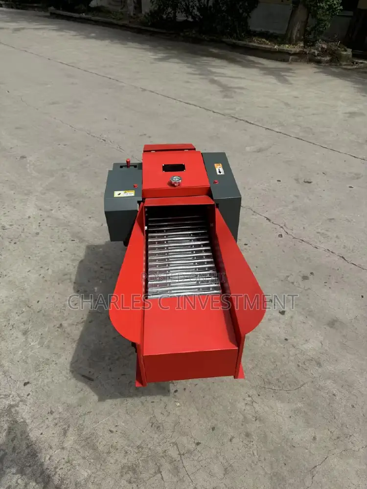Chaff Cutter Machine With Conveyor – Animal Grass Feed Crusher
