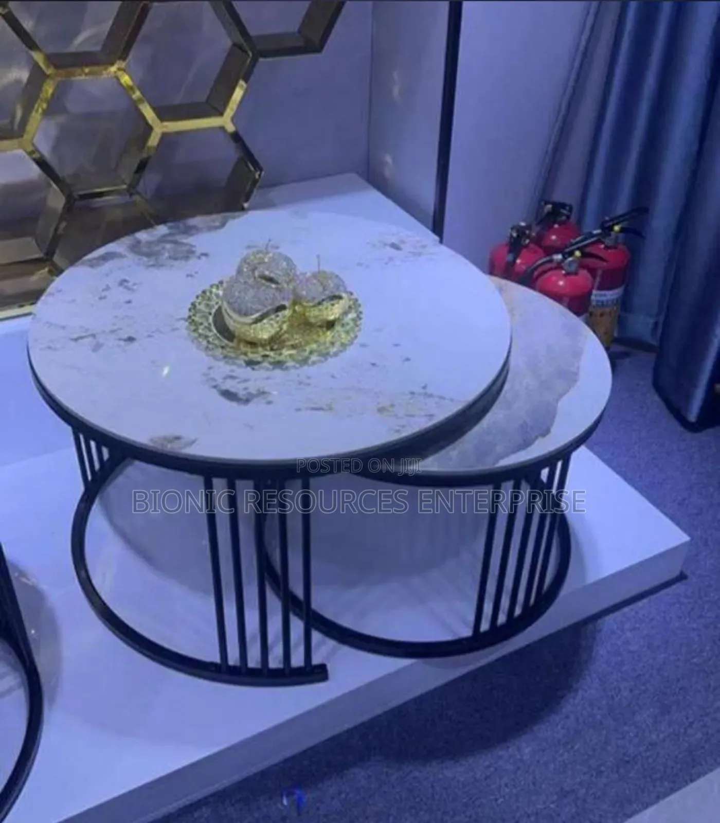Marble Center Table Set