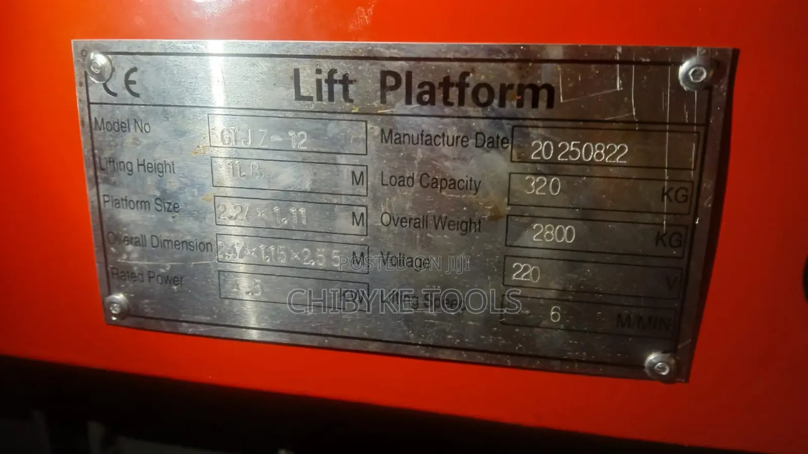 12 Meter Motorise Hydraulic Scaffolding
