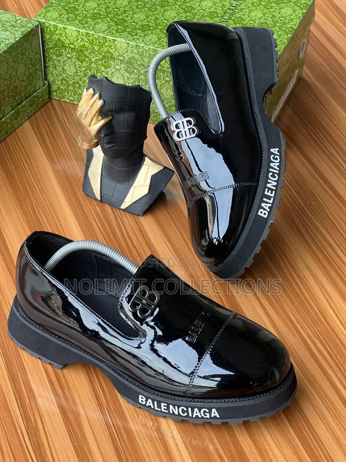 Balenciaga Patent Leather Derby Shoe