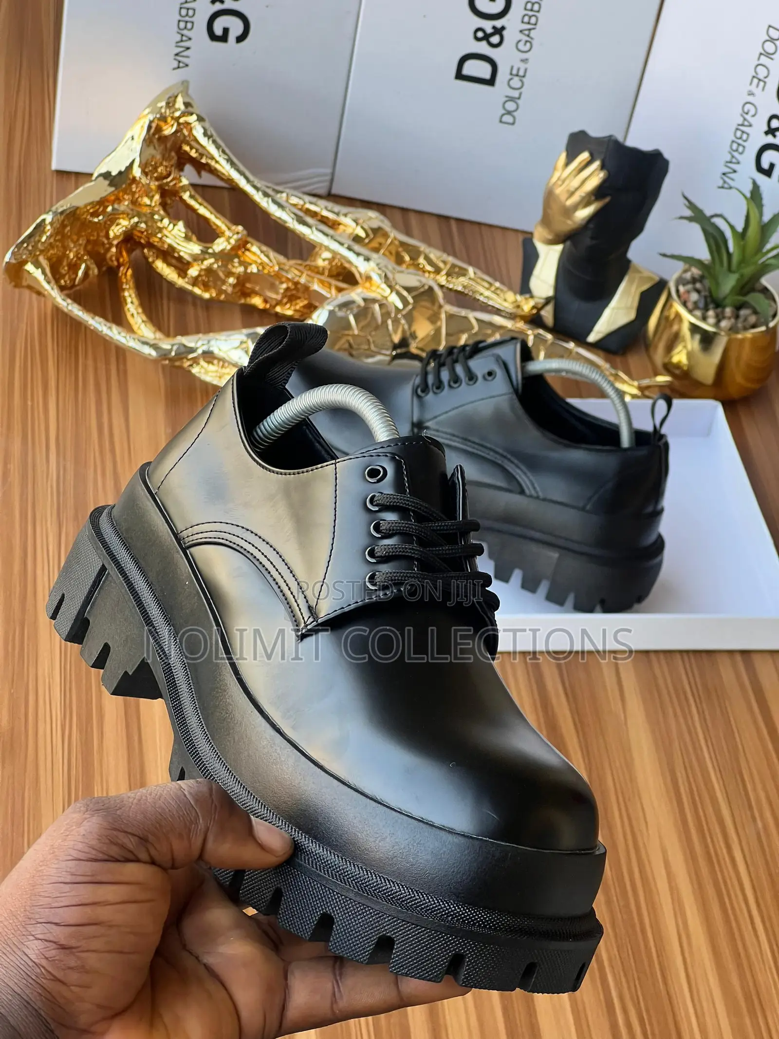 Dolce Gabbana Leather Derby Shoes