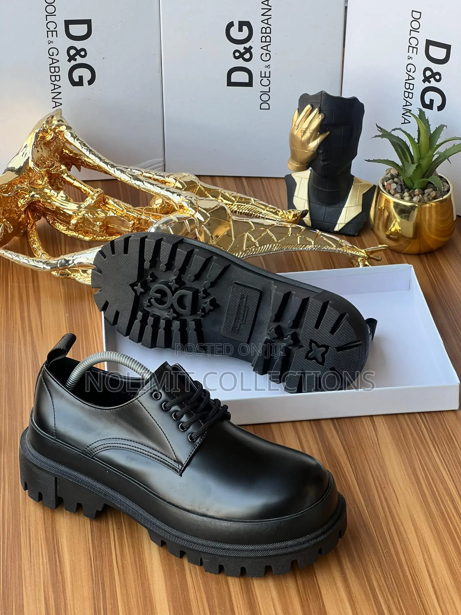 Dolce Gabbana Leather Derby Shoes